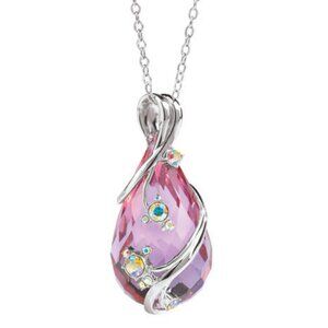 The Cherry Blossom Crystal Pendant Silver-plated